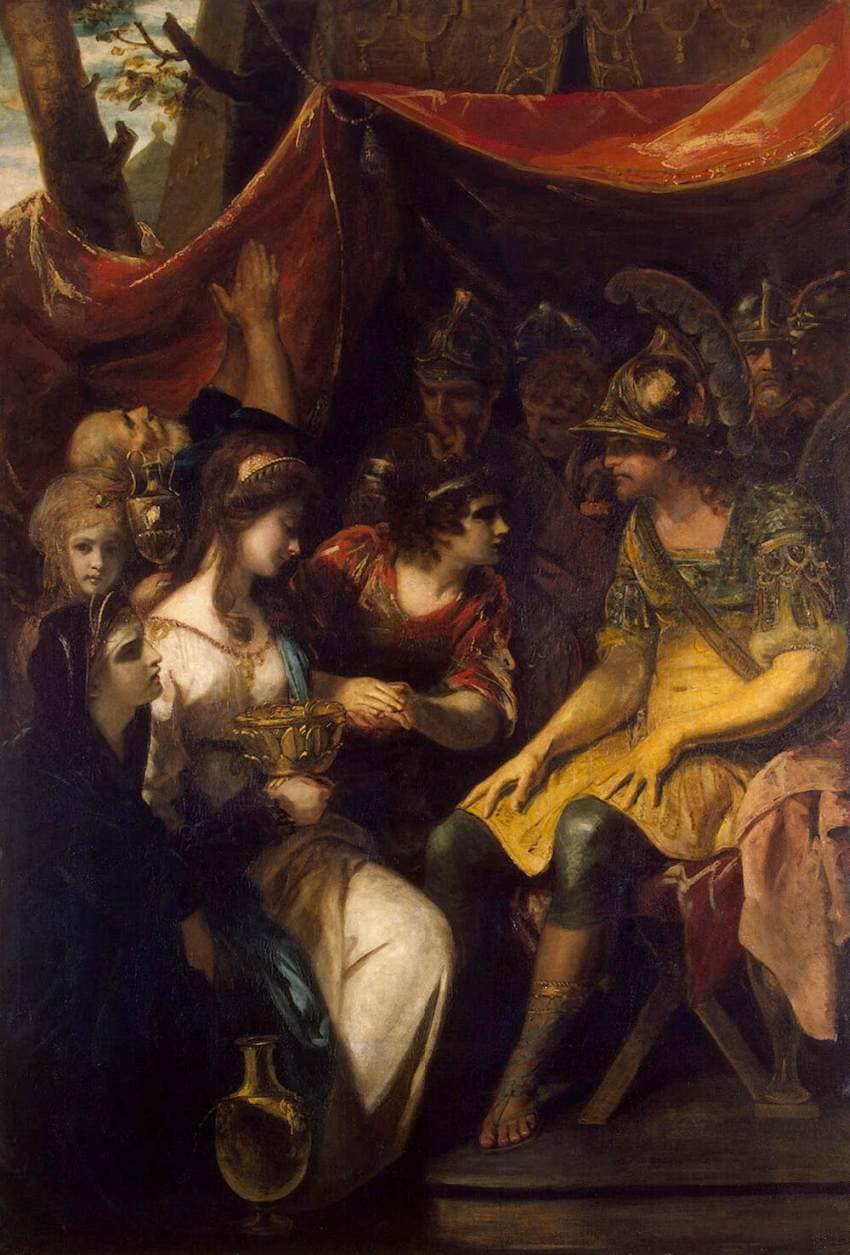 Continence of Scipio by Joshua Reynolds — hand-painted cultural oil painting reproduction on canvas
