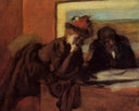 Conversation by Edgar Degas — group oil painting wall art, Impressionism