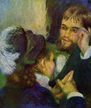 Conversation by Pierre-Auguste Renoir — hand-painted portrait oil painting reproduction on canvas