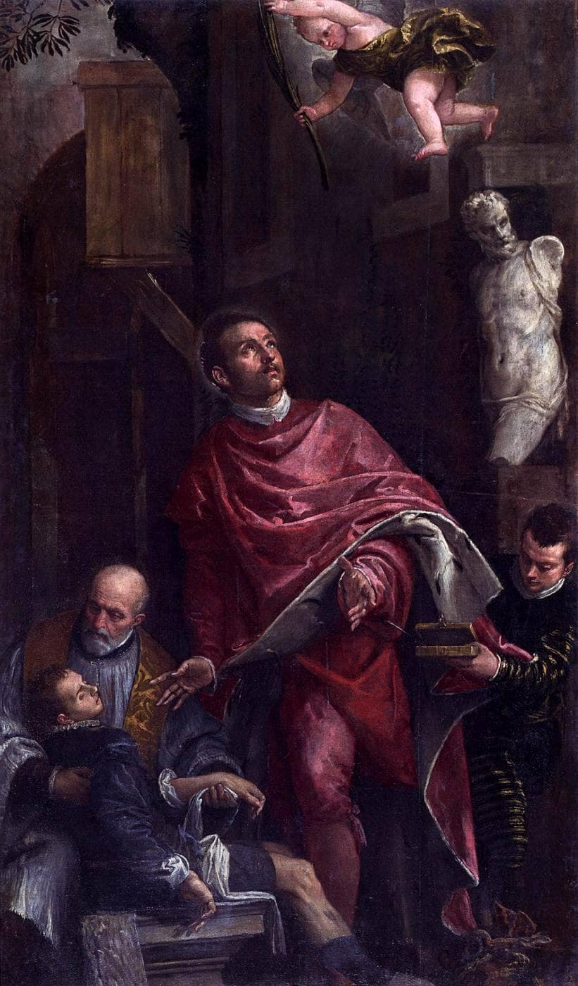 Conversion of St Pantaleon by Paolo Veronese — hand-painted cultural oil painting reproduction on canvas