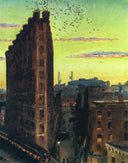 Cornelia Street by John French Sloan — hand-painted architectural oil painting reproduction on canvas