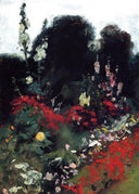Corner of a Garden by John Singer Sargent — hand-painted botanical oil painting reproduction on canvas