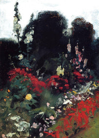 Corner of a Garden by John Singer Sargent — hand-painted botanical oil painting reproduction on canvas