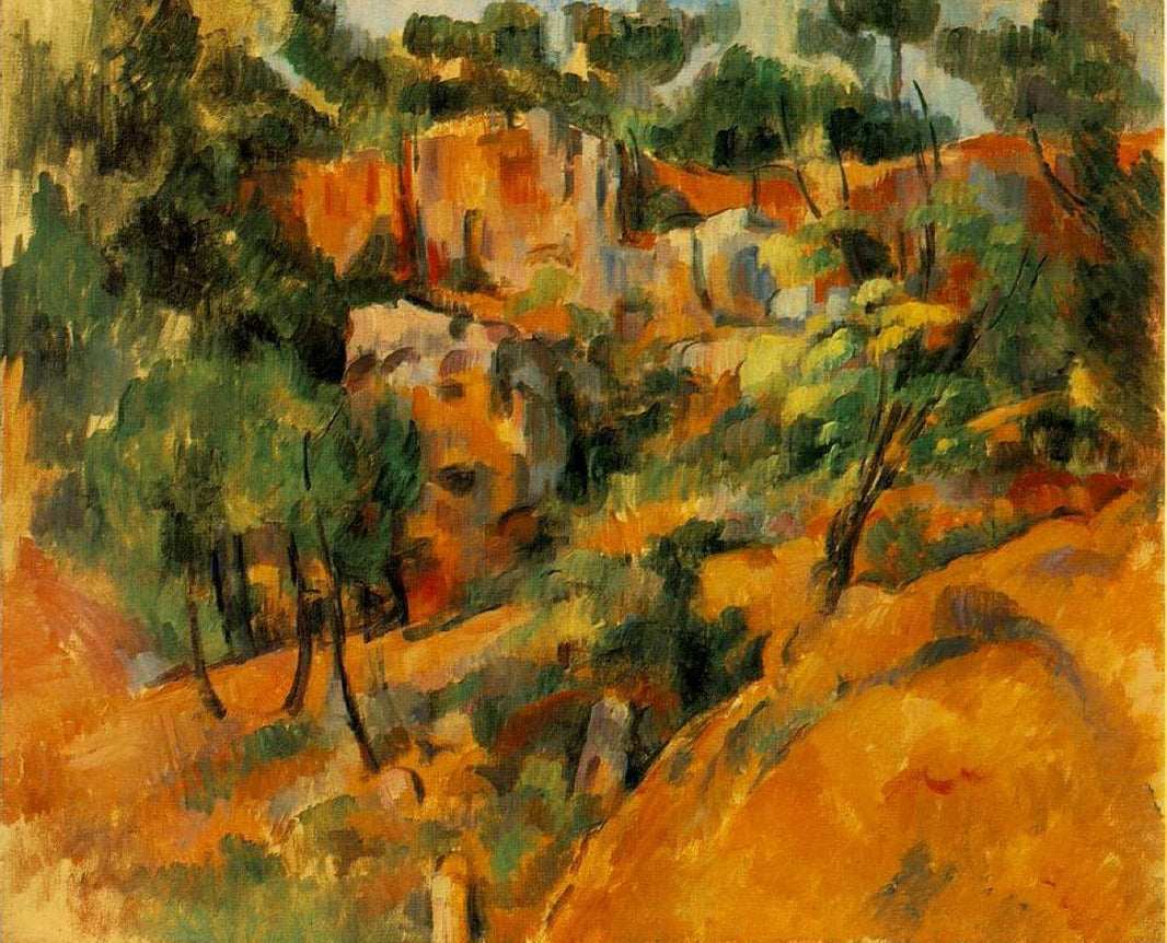 Corner of Quarry by Paul Cezanne — hand-painted landscape oil painting reproduction on canvas