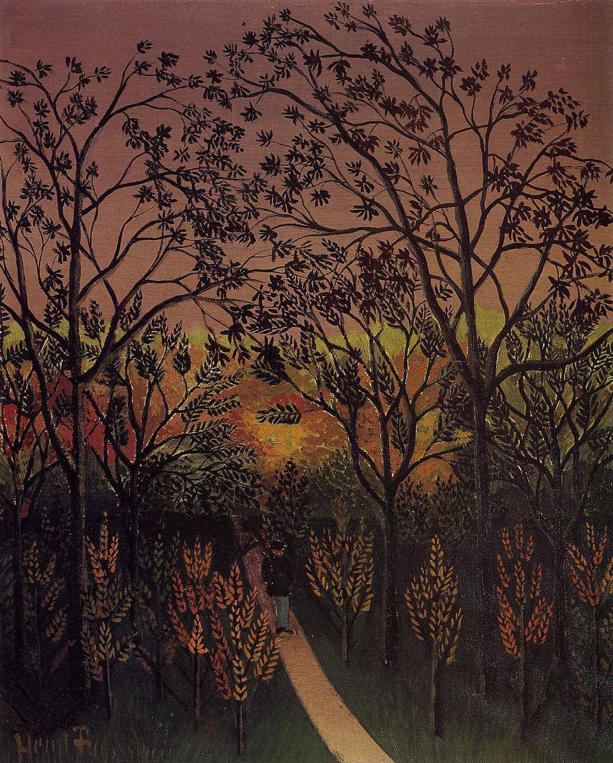 Corner of the Plateau of Bellevue by Henri Rousseau — hand-painted abstract oil painting reproduction on canvas