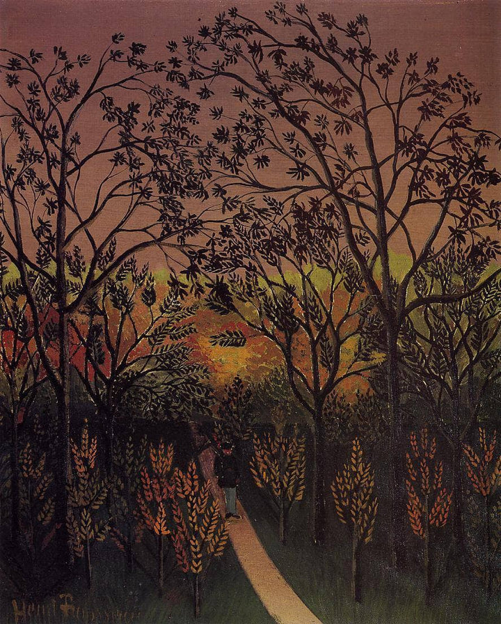 Corner of the Plateau of Bellevue by Henri Rousseau — hand-painted abstract oil painting reproduction on canvas