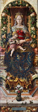Coronation of the Candle by Carlo Crivelli, female oil painting wall art, Early Renaissance