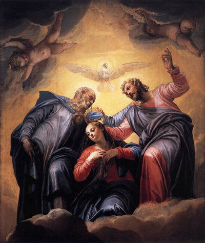 Coronation of the Virgin in hallway