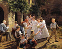 Corpus Christi Morning by Ferdinand Georg Waldmüller — religion oil painting wall art, Romanticism
