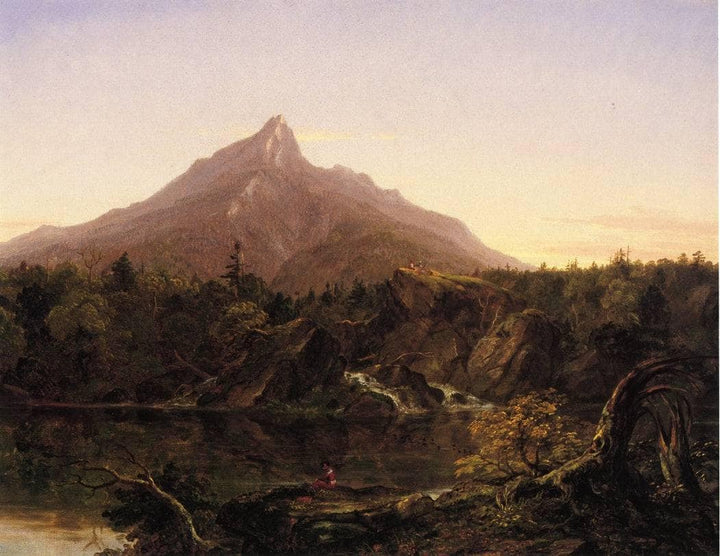Corway Peak, New Hamshire by Thomas Cole — hand-painted botanical oil painting reproduction on canvas