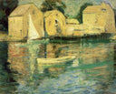 Cos Cob by John Henry Twachtman — ships oil painting wall art, Impressionism