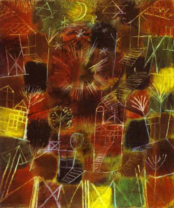 Cosmic Composition by Paul Klee — hand-painted abstract oil painting reproduction on canvas