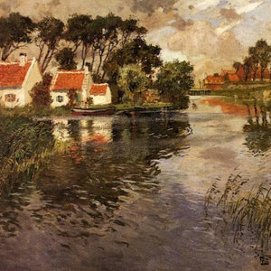 Cottages by a River