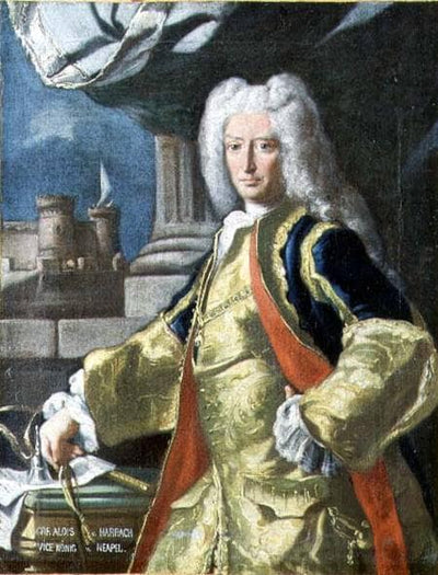 Count Alois Thomas Raimund Harrach, Viceroy of Naples by Francesco Solimena — oil painting reproduction