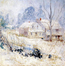 Country House in Winter by John Henry Twachtman — winter oil painting wall art, Impressionism