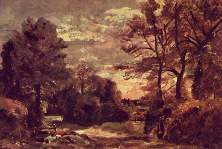 Country road by John Constable — hand-painted botanical oil painting reproduction on canvas