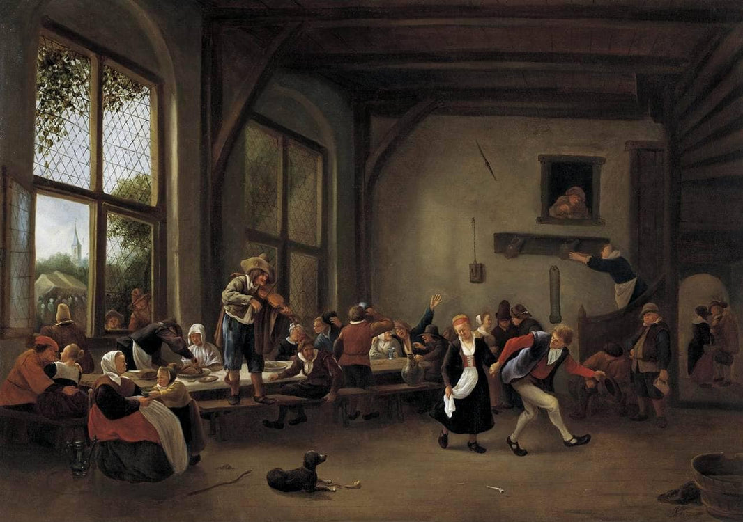 Country Wedding by Jan Steen — hand-painted portrait oil painting reproduction on canvas