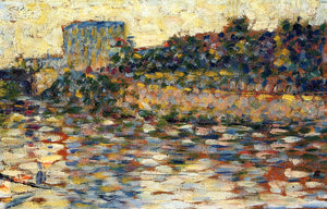 Courbevoie, Landscape With Turret - Georges Seurat