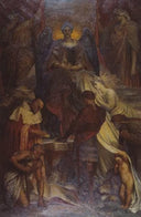 Court of Death by George Frederick Watts — group oil painting wall art, Symbolism