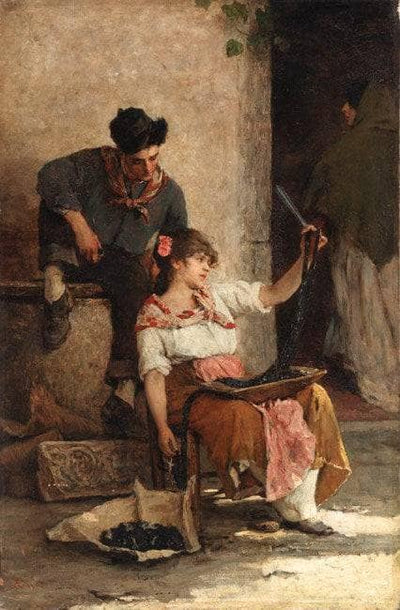 Courtship in bedroom