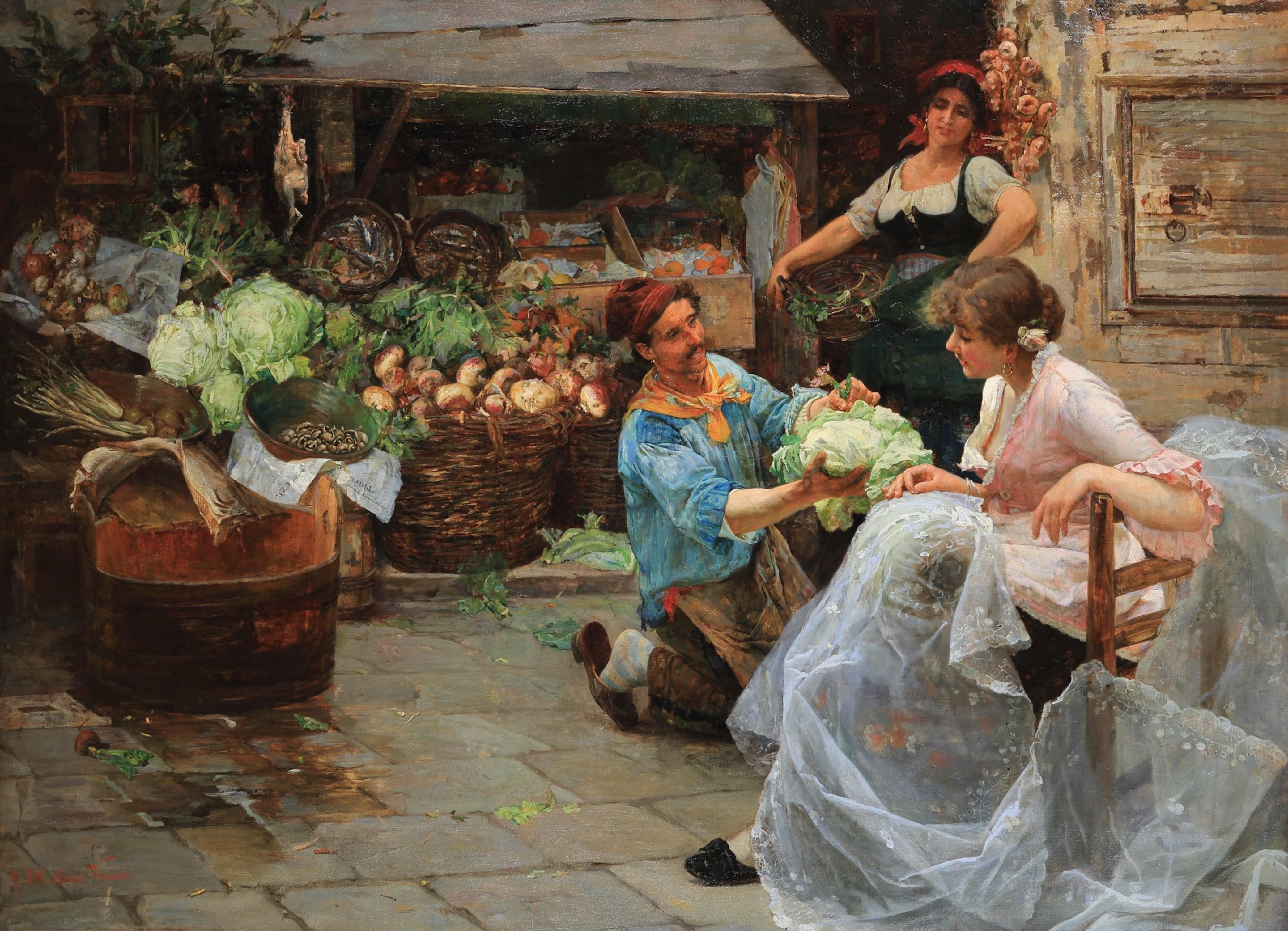 Courtship to the market - Alessandro Milesi