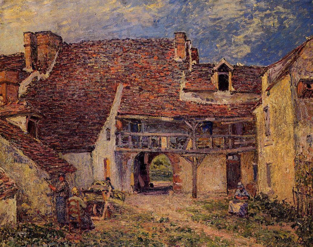 Courtyard of a Farm at Saint Mammes