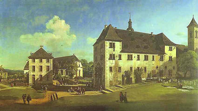 Courtyard of the Castle at Königstein from the South in master bedroom