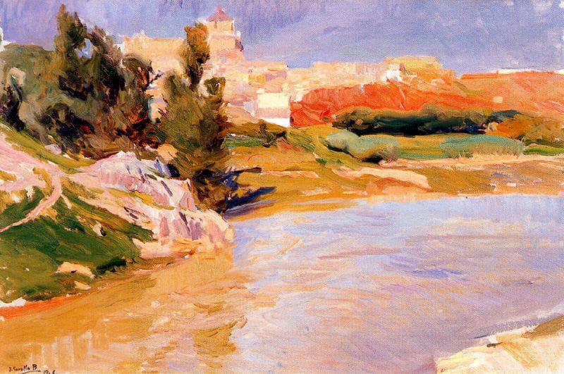 Covachuelas, Toledo by Joaquín Sorolla — hand-painted landscape oil painting reproduction on canvas