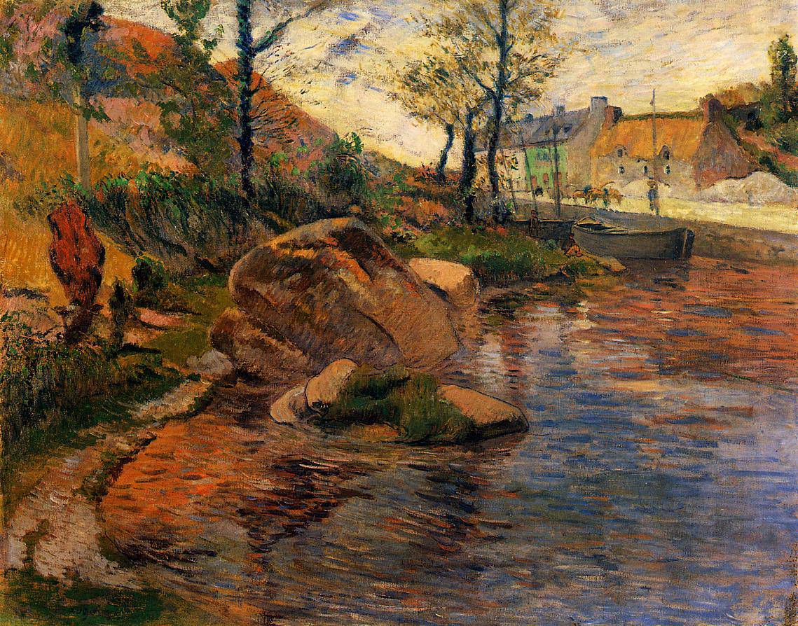 Cove opposite Pont-Aven Harbor - Paul Gauguin