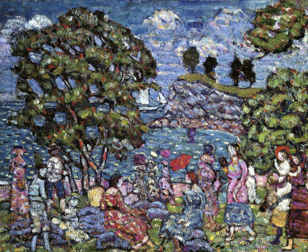 Cove with Figures - Maurice Prendergast