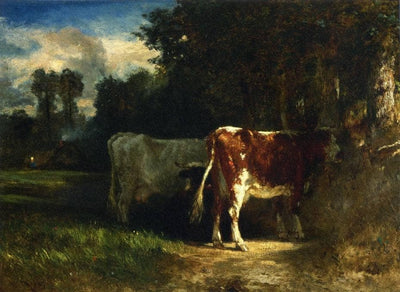 Cows in a Landscape in kitchen
