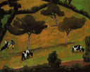 Cows in a Meadow by Roger de La Fresnaye — hand-painted animal oil painting reproduction on canvas