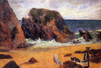 Cows on the Seashore by Paul Gauguin — hand-painted animal oil painting reproduction on canvas