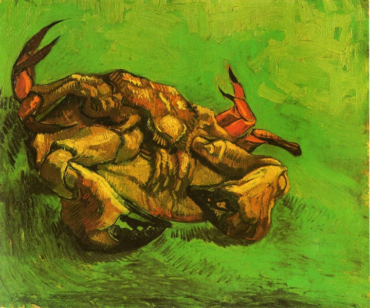 Crab on It`s Back by Vincent van Gogh — hand-painted animal oil painting reproduction on canvas