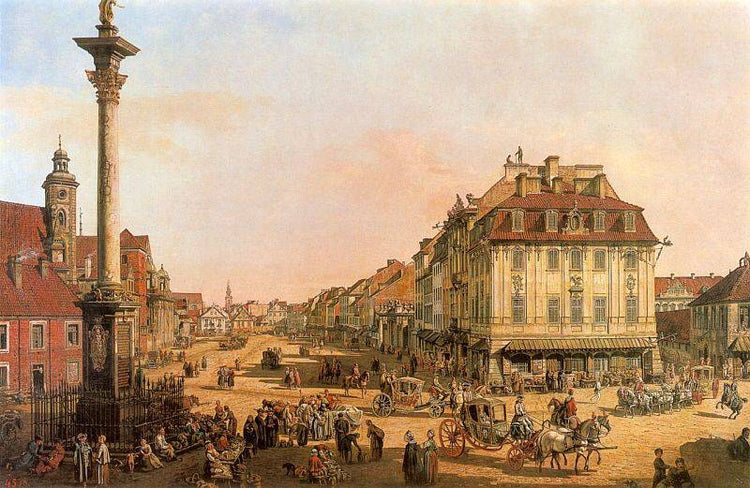 Cracow Suburb seen from the Cracow Gate - Bernardo Bellotto