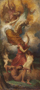 Creation of Eve by George Frederick Watts, religion oil painting wall art, Symbolism