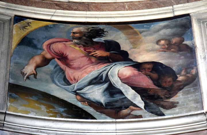 Creation of the Earth by Francesco de' Rossi (Francesco Salviati), "Cecchino" — hand-painted cultural oil painting reproduction on canvas