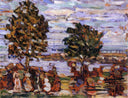 Crepuscule (also known as Sunset) by Maurice Prendergast — rural oil painting wall art, Post Impressionism