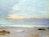 Crepuscule in Opal Trouville by James McNeill Whistler — hand-painted landscape oil painting reproduction on canvas