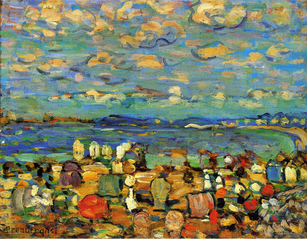 Crescent Beach (also known as Crescent Beach, St. Malo) by Maurice Prendergast — hand-painted abstract oil painting reproduction on canvas