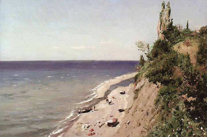 Crimean seashore by Vladimir Makovsky — hand-painted landscape oil painting reproduction on canvas