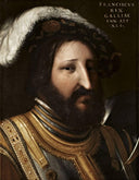 Portrait of Francis I of France by Cristofano dell'Altissimo — male oil painting wall art, Early Renaissance