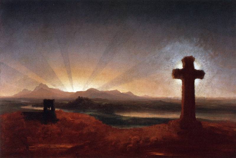 Cross at Sunset - Thomas Cole