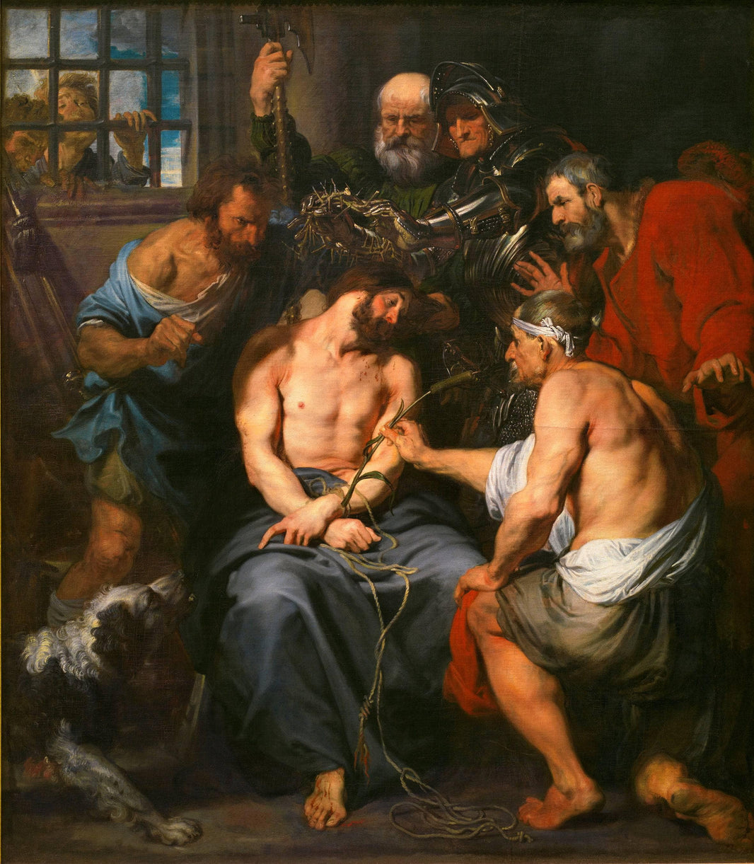 Crowning with Thorns by Anthony van Dyck — hand-painted portrait oil painting reproduction on canvas