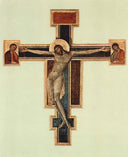 Crucifix by Cimabue — religion oil painting wall art, Byzantine