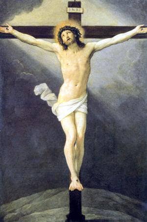 Crucifixion in living room