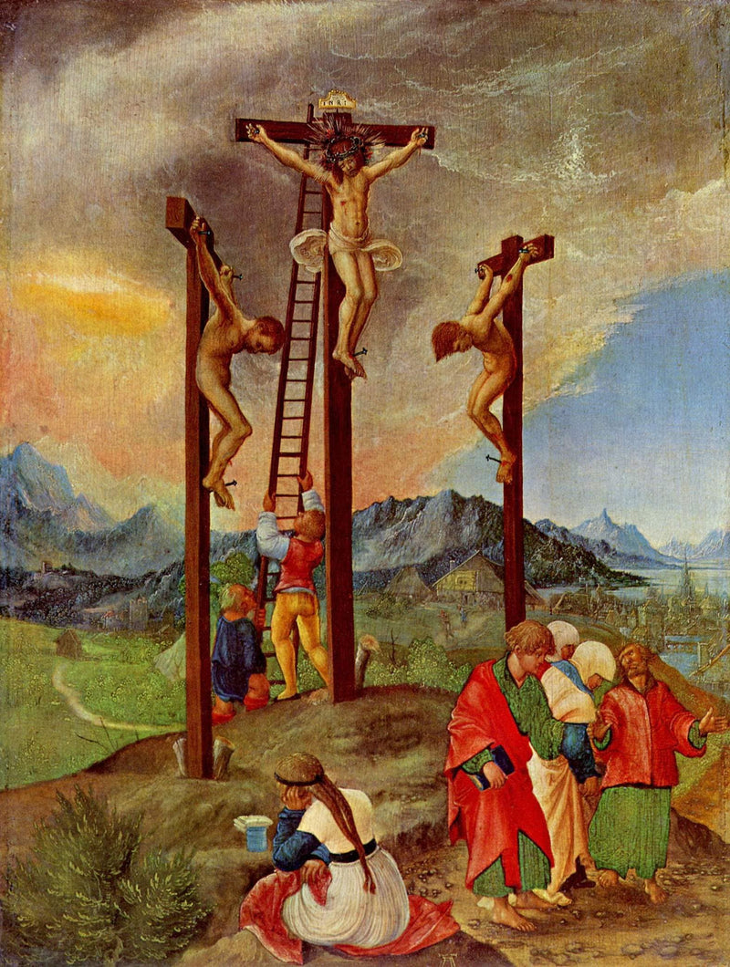 Crucifixion on gallery wrap
