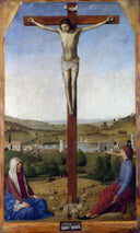 Crucifixion by Antonello da Messina — hand-painted cultural oil painting reproduction on canvas