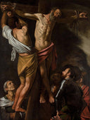 Crucifixion of Saint Andrew by Caravaggio — religion oil painting wall art, Tenebrism