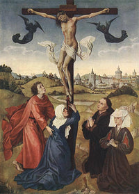 Crucifixion by Rogier van der Weyden — hand-painted cultural oil painting reproduction on canvas